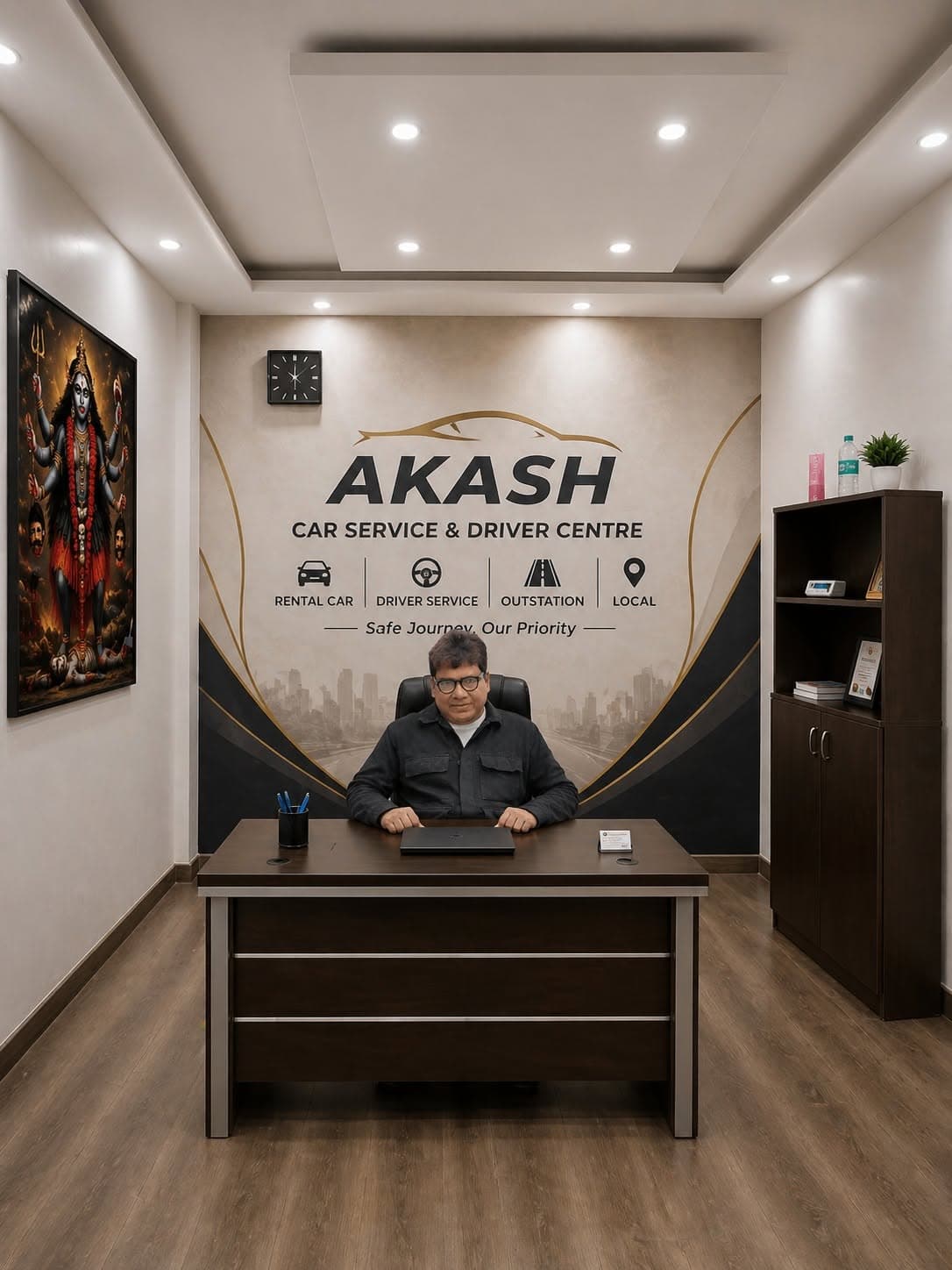 Tapas Ghosh — owner of Akash Car Service & Driver Centre, New Barrackpore, Kolkata